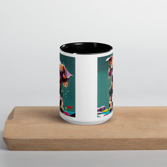 Chiweenie General- Mug with Color Inside v8