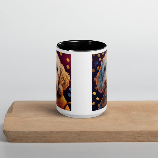 Goldendoodle- Mug with Color Inside v12