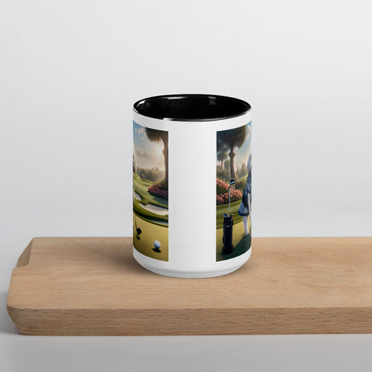 Maltipoo Golfer- Mug with Color Inside