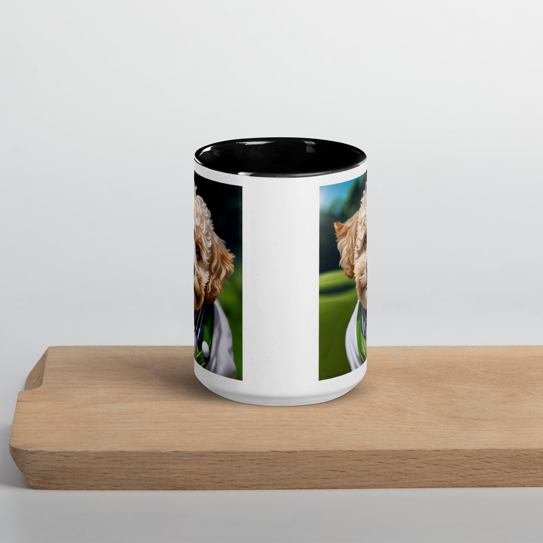 Maltipoo Golfer- Mug with Color Inside v2