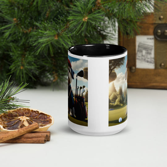 Pekapoo Golfer- Mug with Color Inside v3