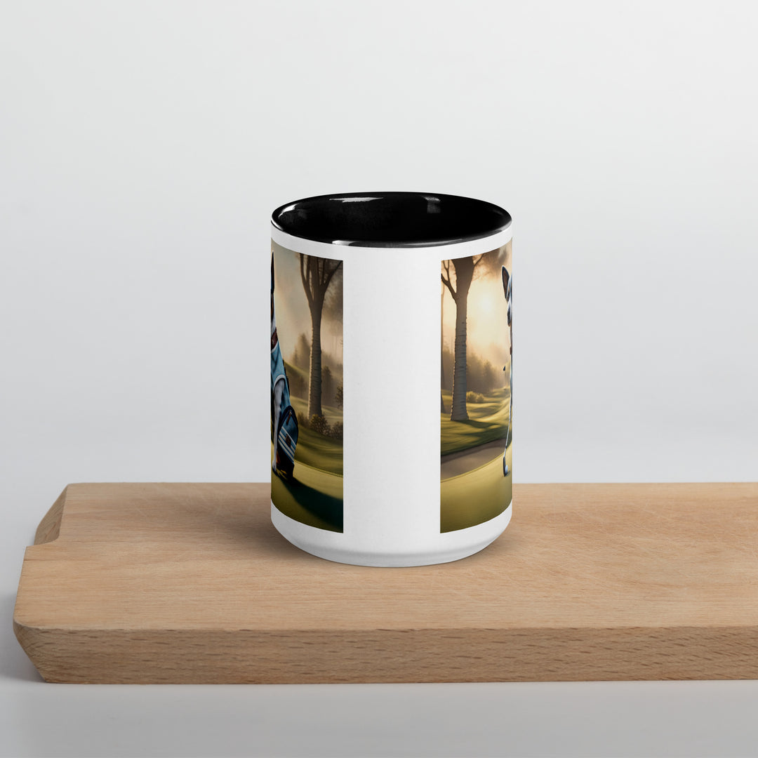 Texas Heeler Golfer- Mug with Color Inside v2