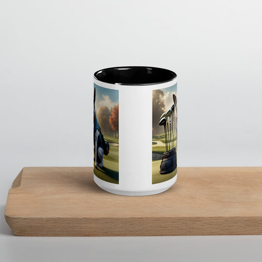 Texas Heeler Golfer- Mug with Color Inside v5