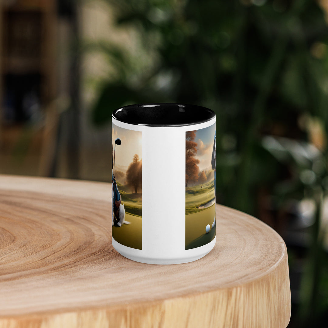 Sprocker Spaniel Golfer- Mug with Color Inside