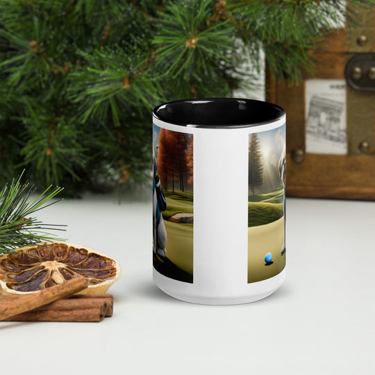 Pugapoo Golfer- Mug with Color Inside v2