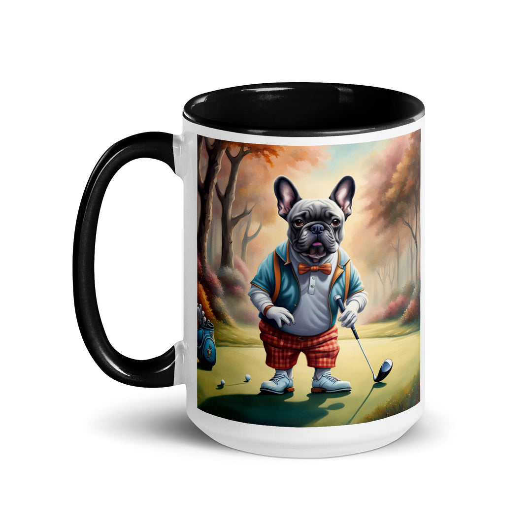 Mug with Color Inside-French Bulldog