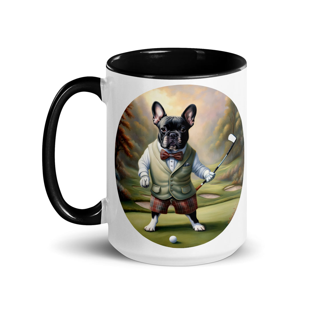 Mug with Color Inside-French Bulldog V3