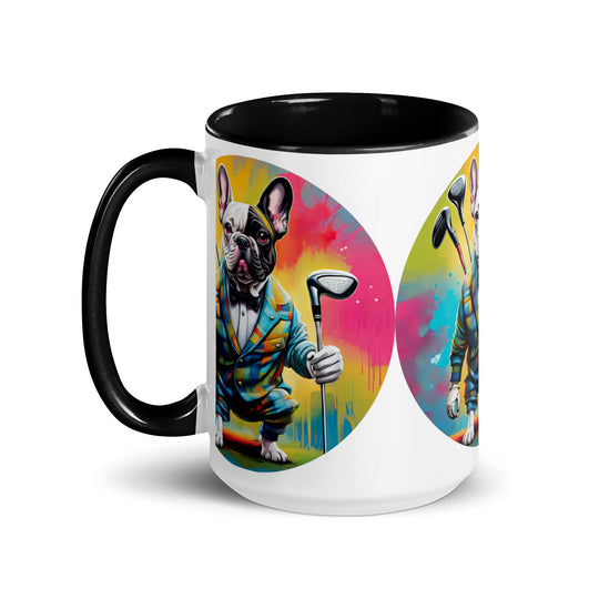 Mug with Color Inside-French Bulldog V5