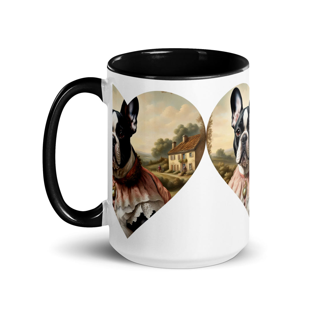 Mug with Color Inside-French Bulldog V6