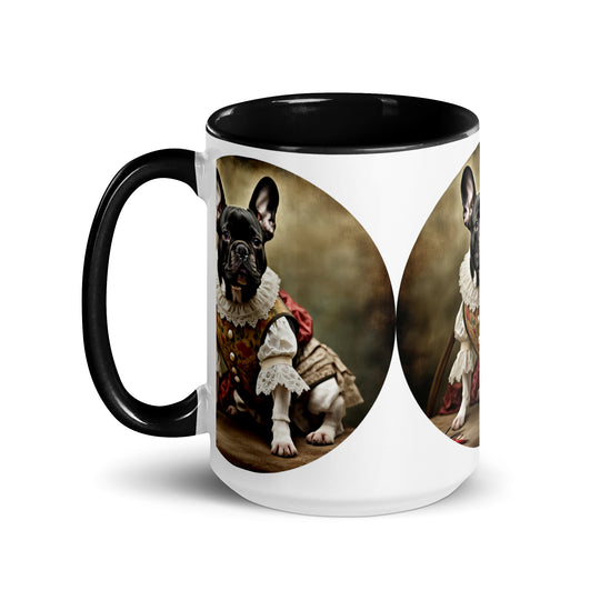 Mug with Color Inside-French Bulldog V8