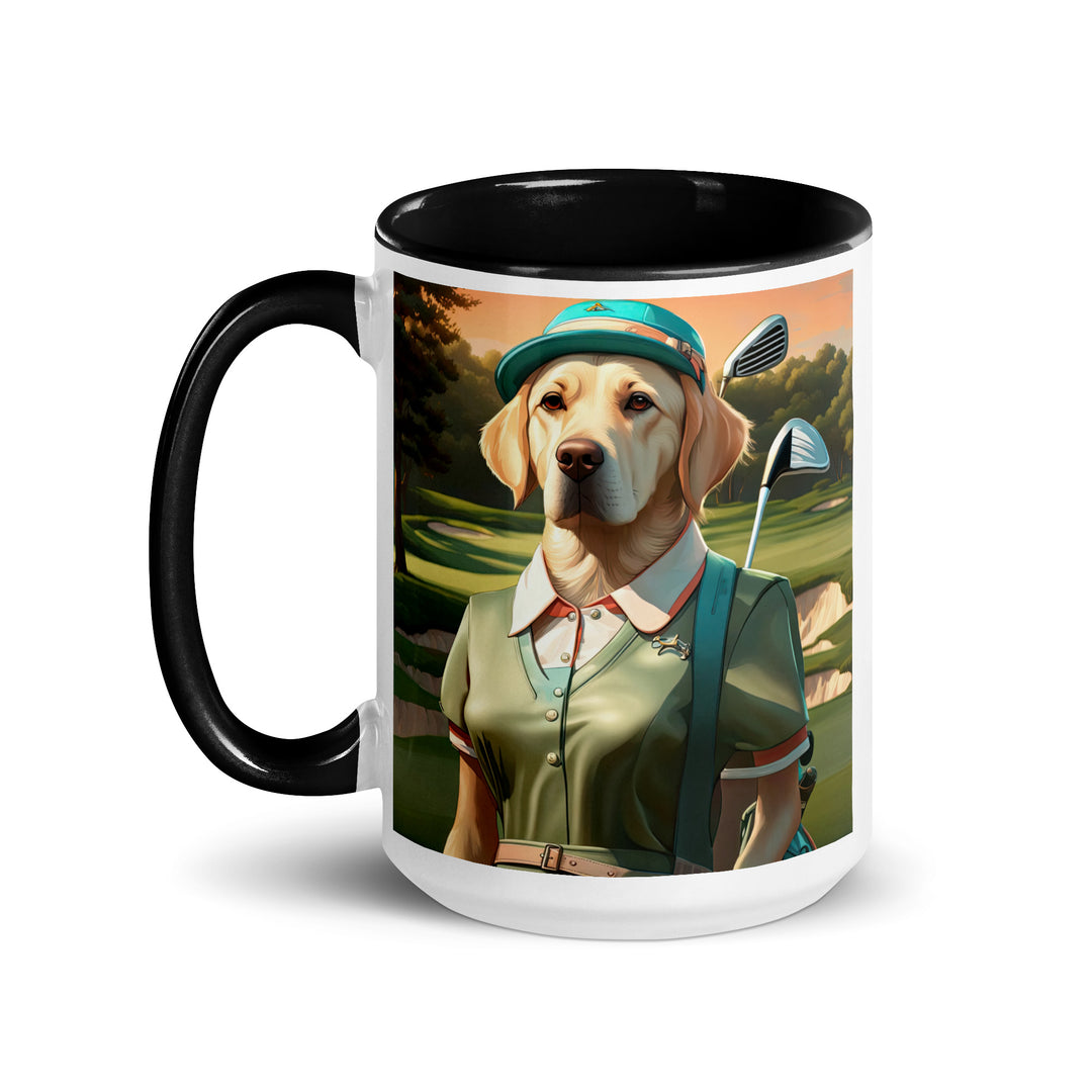 Mug with Color Inside-Labrador Retriever Golfer V15