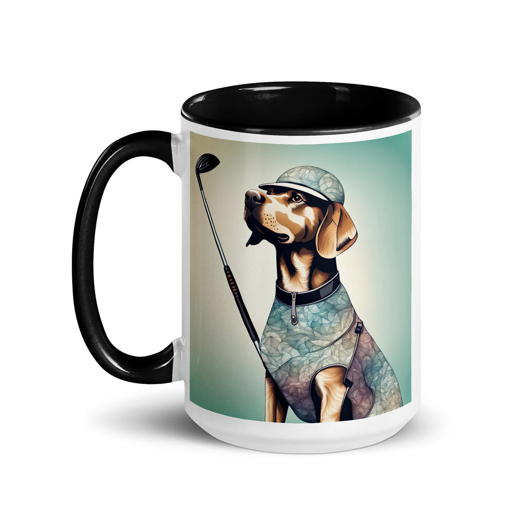 Mug with Color Inside-Labrador Retriever Golfer Labrador Retriever Golfer V18