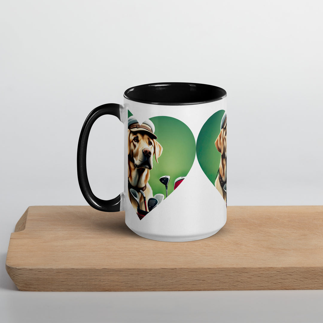 Mug with Color Inside-Labrador Retriever Golfer V26