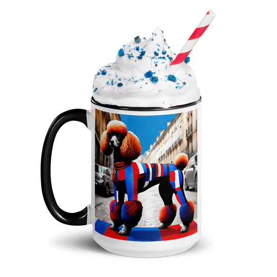 Poodle- Mug with Color Inside
