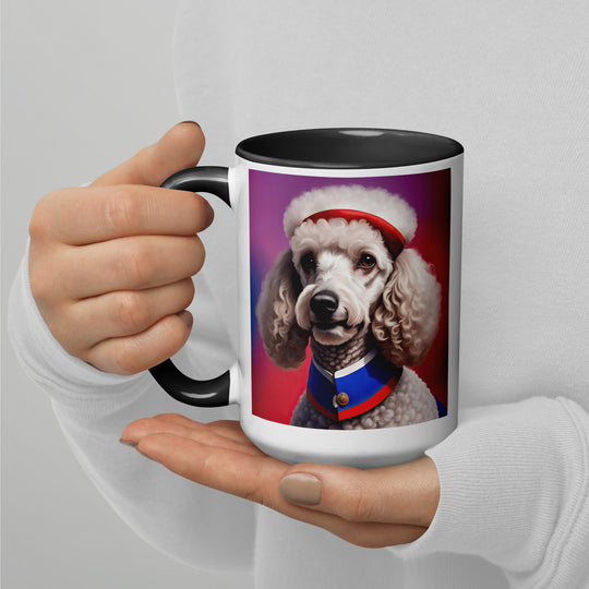 Poodle- Mug with Color Inside v5