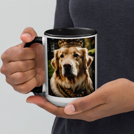 Golden Retriever- Mug with Color Inside V2