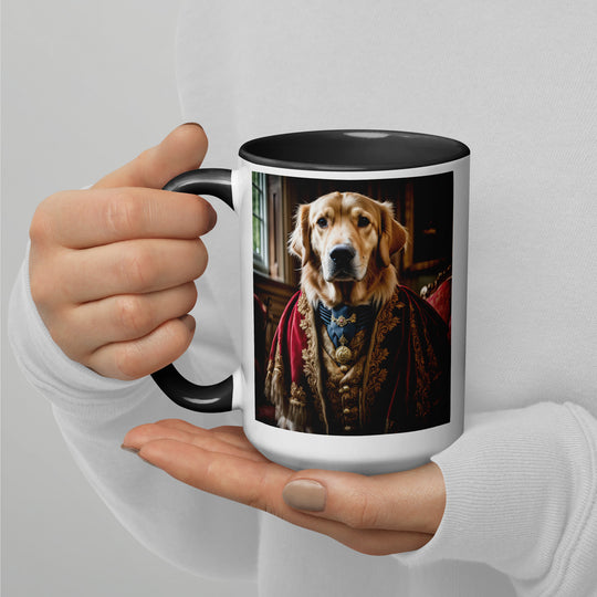 Golden Retriever- Mug with Color Inside V3