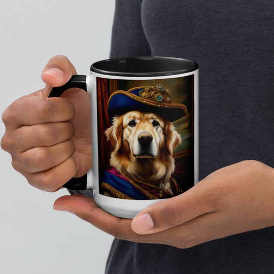 Golden Retriever- Mug with Color Inside V5