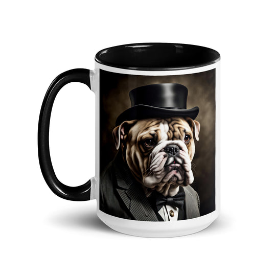 Bulldog- Mug with Color Inside