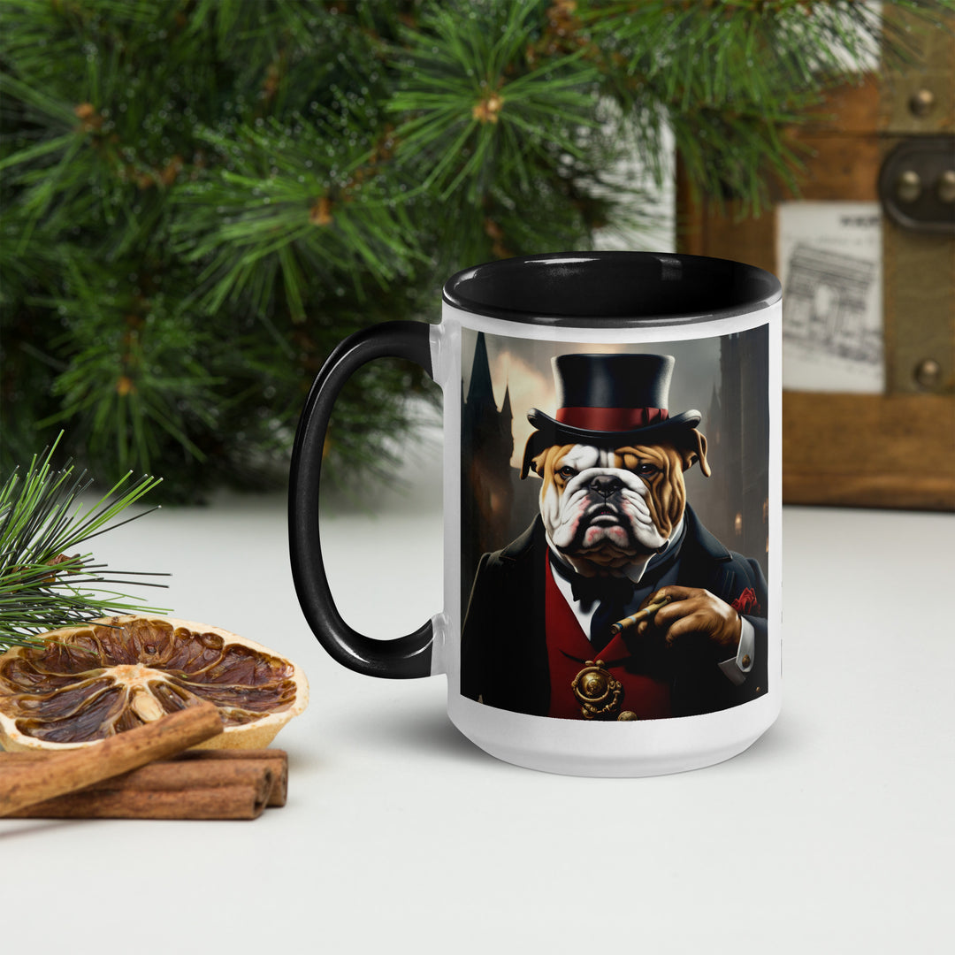 Bulldog- Mug with Color Inside v5