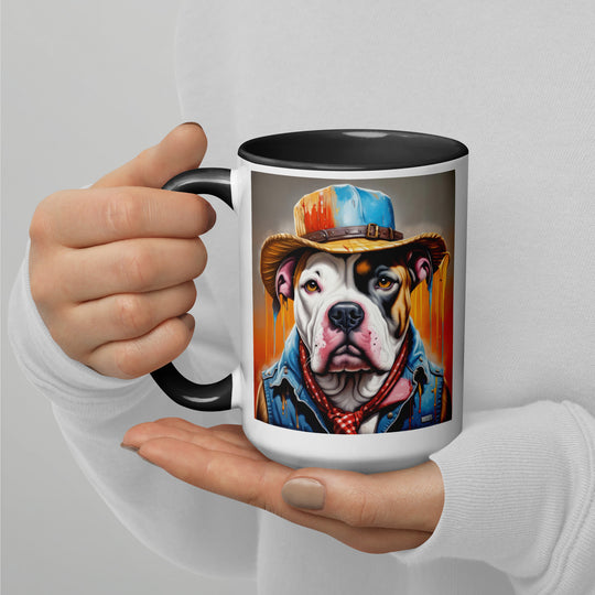 American Bulldog- Mug with Color Inside