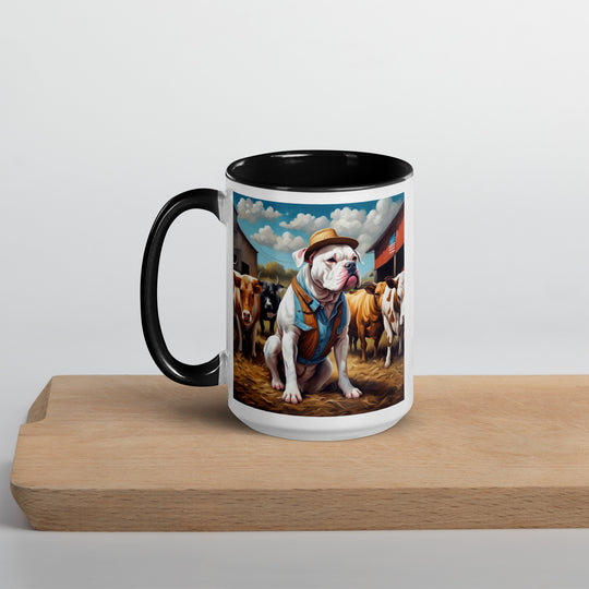 American Bulldog- Mug with Color Inside v2