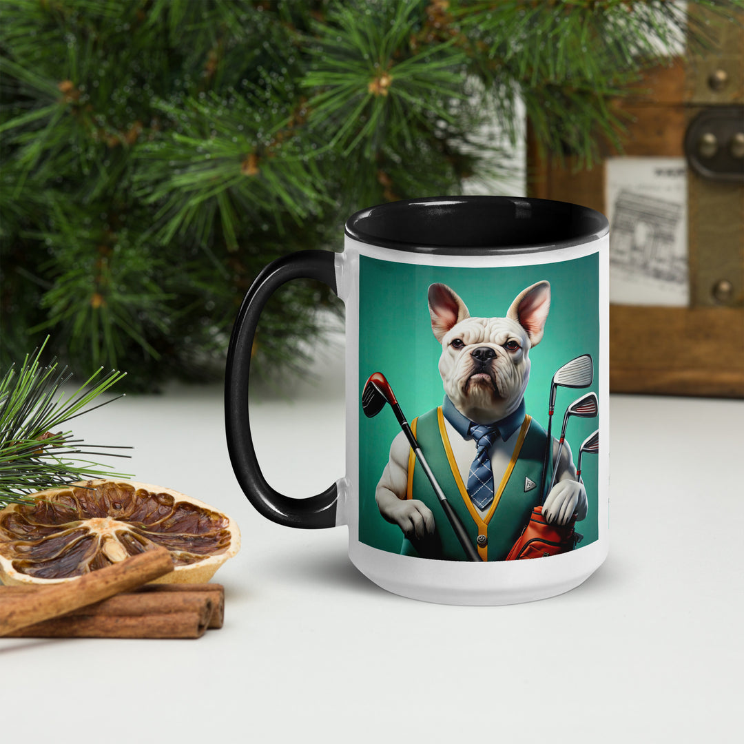 American Bulldog Golfer- Mug with Color Inside