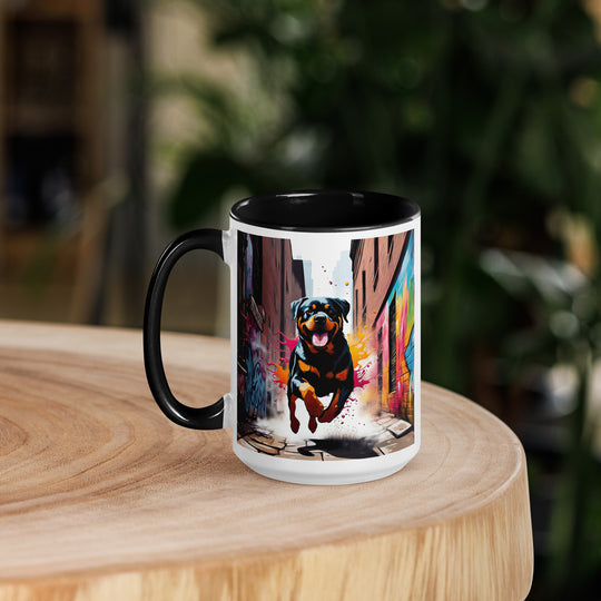 Rottweiler- Mug with Color Inside