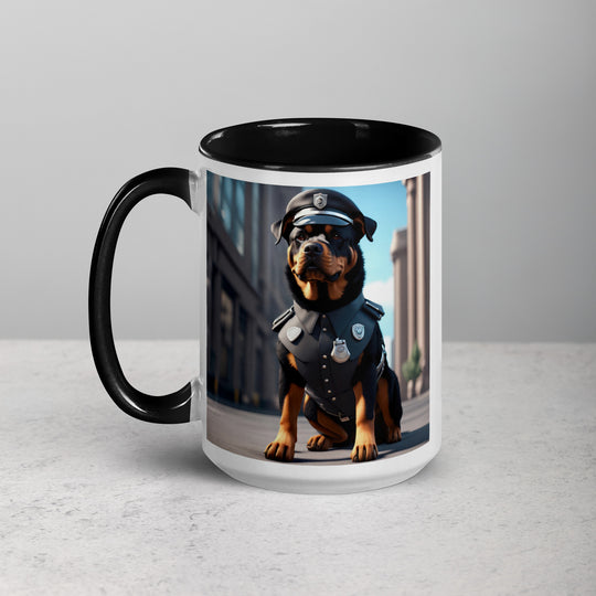 Rottweiler- Mug with Color Inside v3