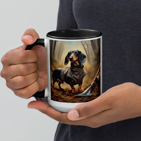 Dachshund- Mug with Color Inside v4