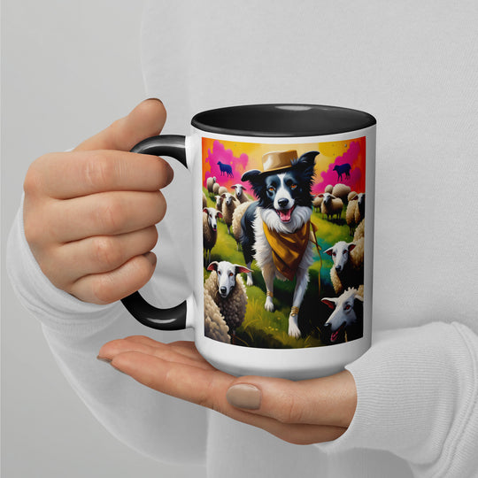 Australian Shepherd- Mug with Color Inside v2