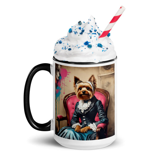 Yorkshire Terrier- Mug with Color Inside v3