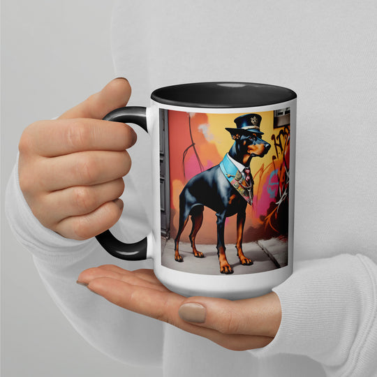 Doberman Pinscher- Mug with Color Inside