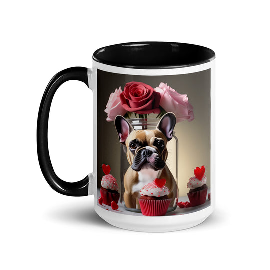 French Bulldog Romantic- Mug with Color Inside