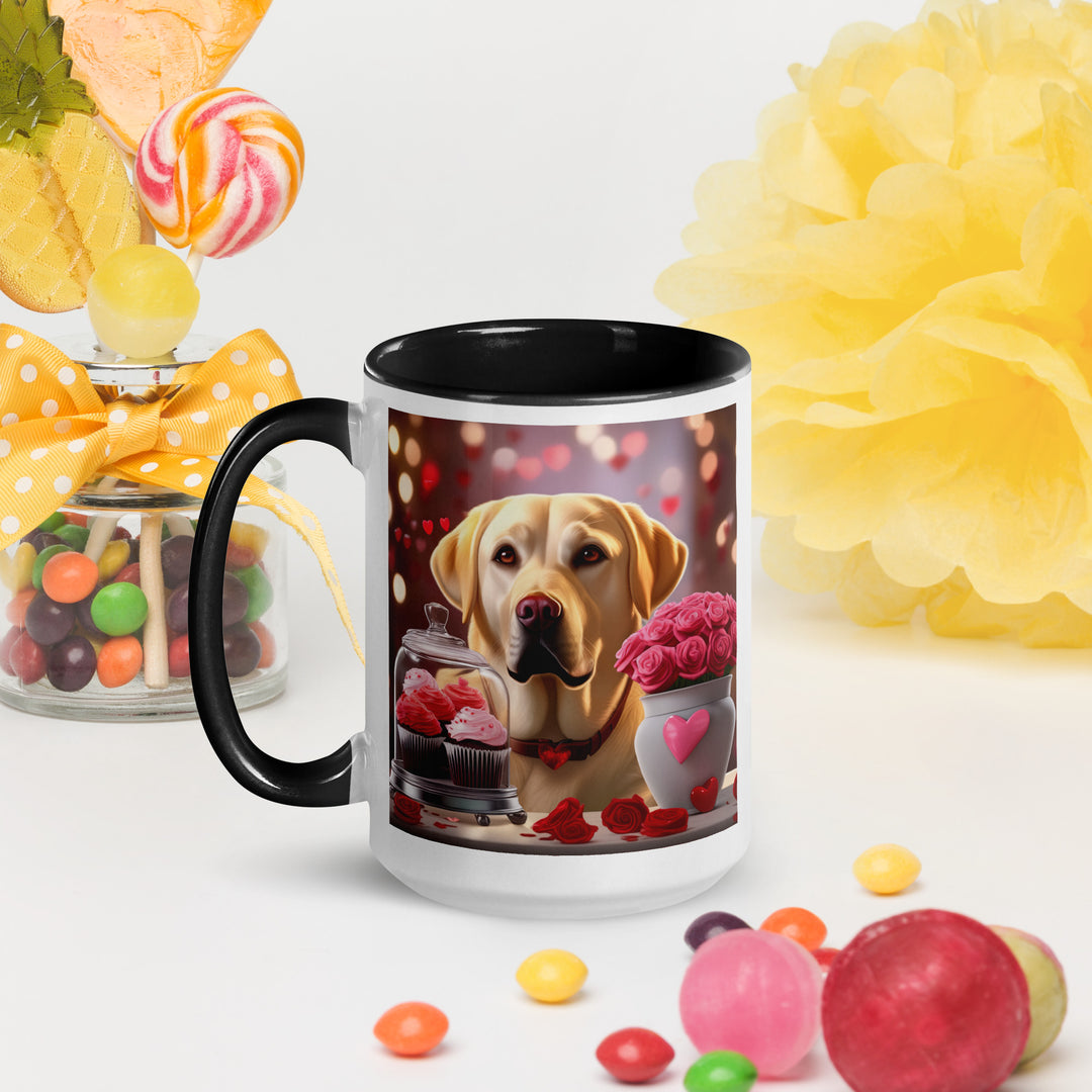 Labrador Retriever Romantic- Mug with Color Inside v2