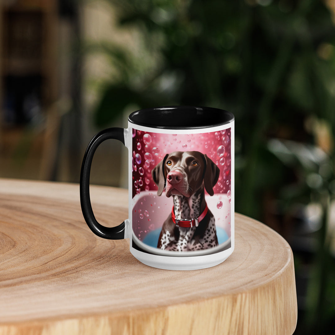 German Shorthaired Pointer Romantic- Mug with Color Inside v2