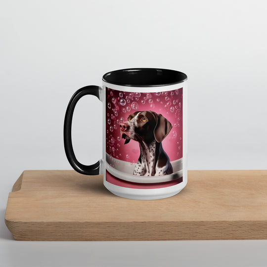 German Shorthaired Pointer Romantic- Mug with Color Inside v3