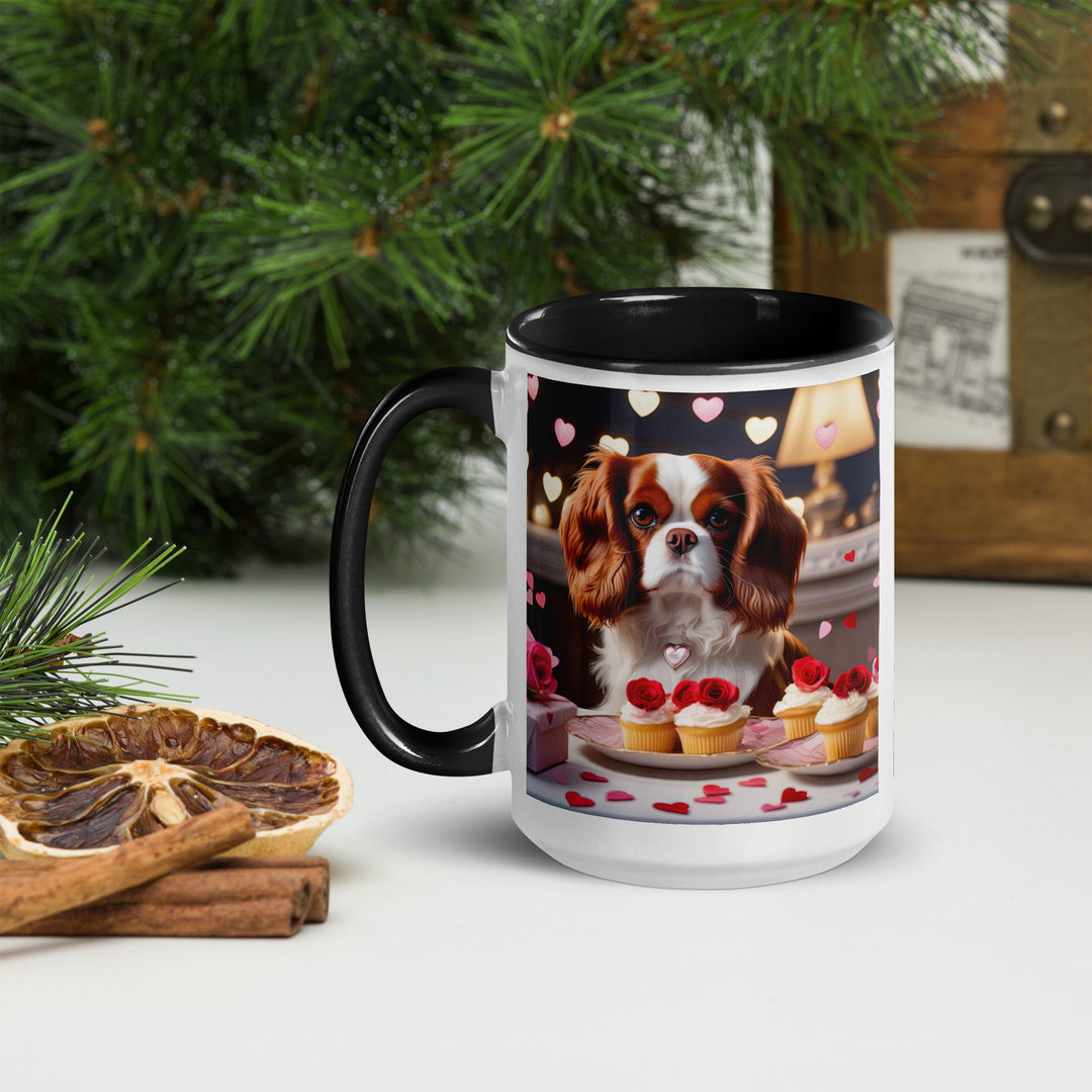 Cavalier King Charles Spaniel Romantic- Mug with Color Inside