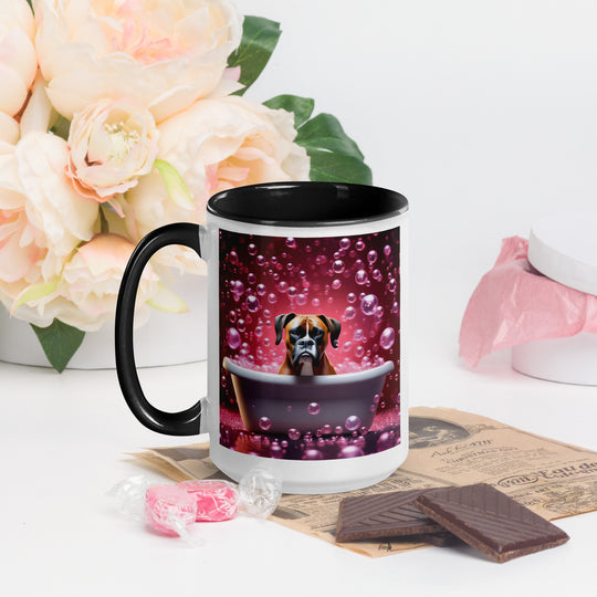 Boxer Romantic- Mug with Color Inside