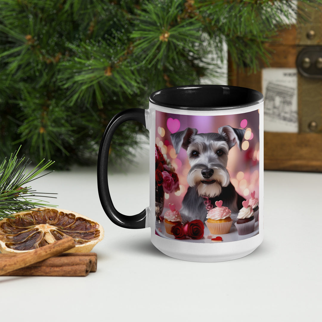 Miniature Schnauzer Romantic- Mug with Color Inside