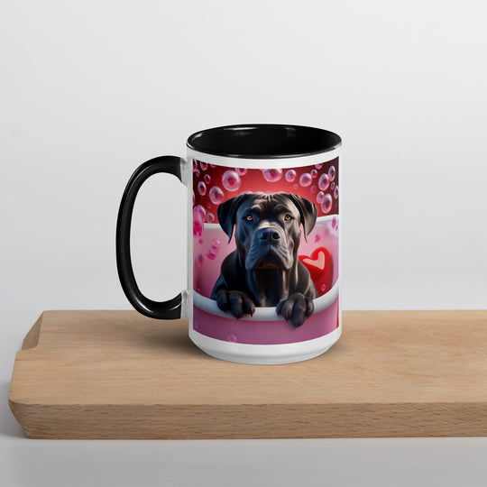 Cane Corso Romantic- Mug with Color Inside