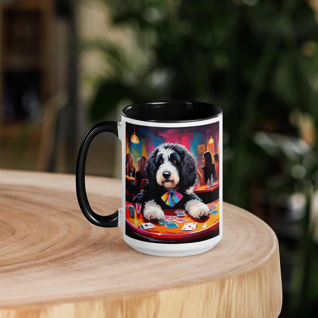 Bernedoodle General- Mug with Color Inside v5