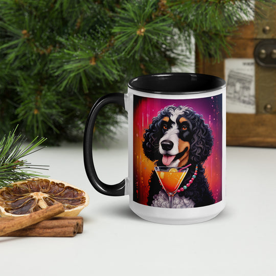 Bernedoodle General- Mug with Color Inside v6