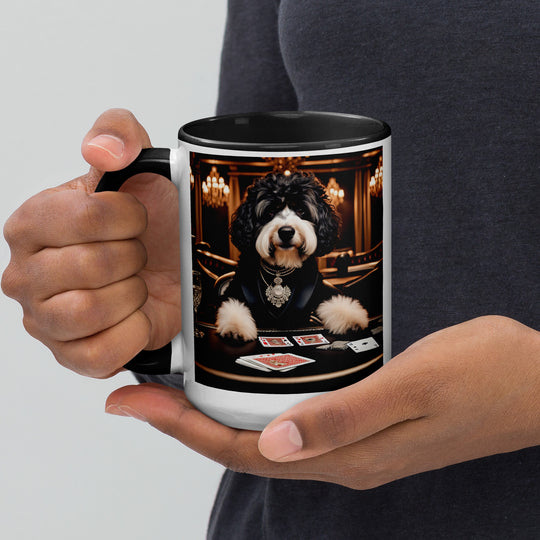 Bernedoodle General- Mug with Color Inside v7