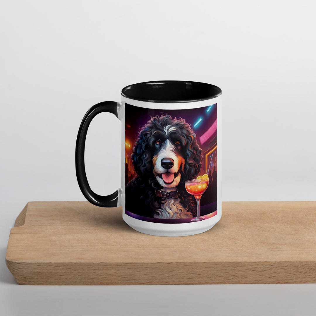 Bernedoodle General- Mug with Color Inside v12