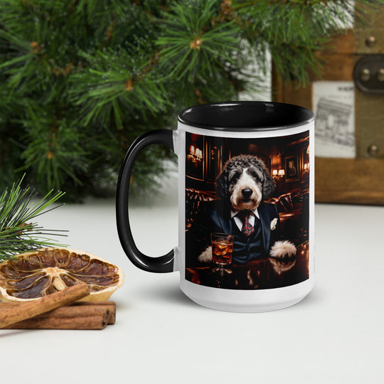 Bernedoodle General- Mug with Color Inside v13