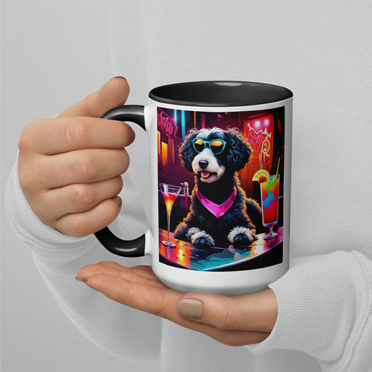 Bernedoodle General- Mug with Color Inside v17