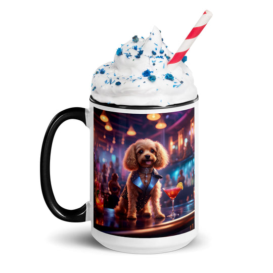 Cavapoo General- Mug with Color Inside v7