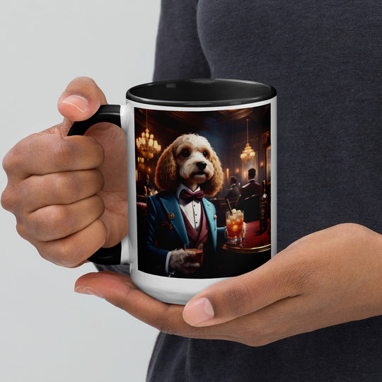 Cavapoo General- Mug with Color Inside v10