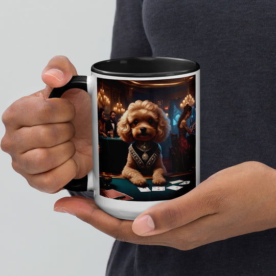 Cavapoo General- Mug with Color Inside v15